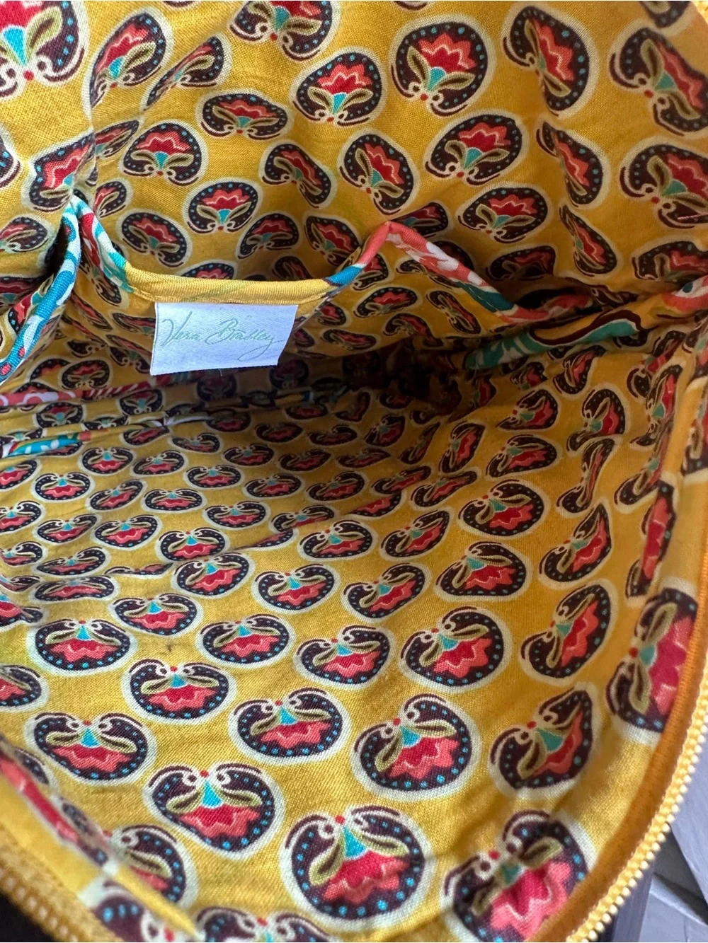 Vera Bradley Provençal Quilted Crossbody Bag Yellow Floral Retired Pattern